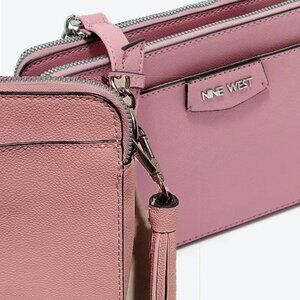 AVEN Sling Wallet Bag Pink Nine West Crossbody Bag Adjustable Strap
